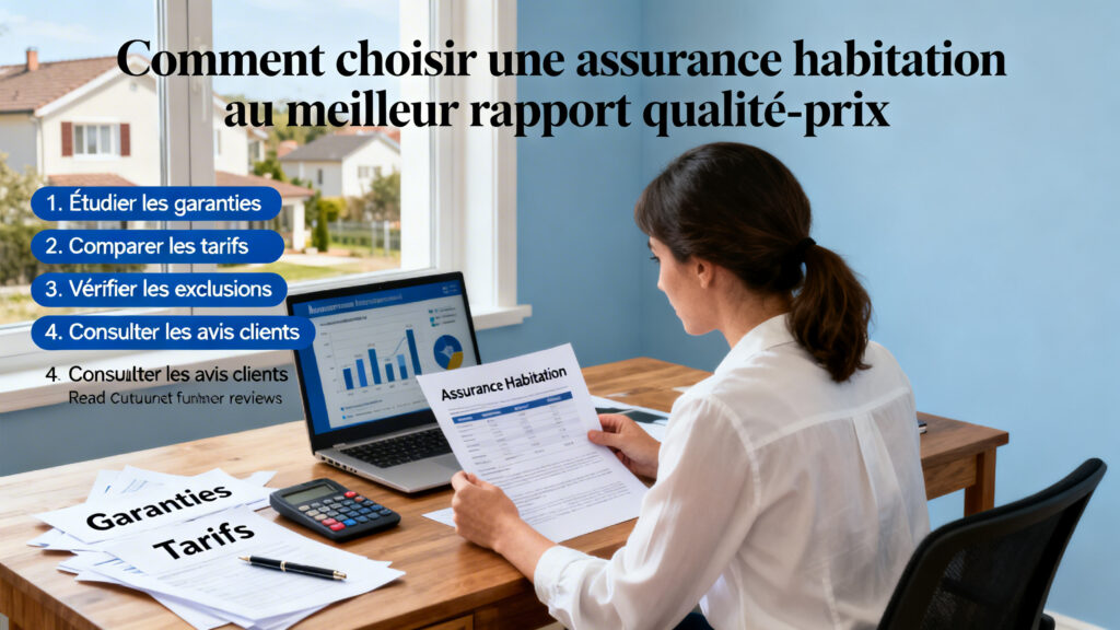 Comment choisir une assurance habitation au meilleur rapport qualité-prix